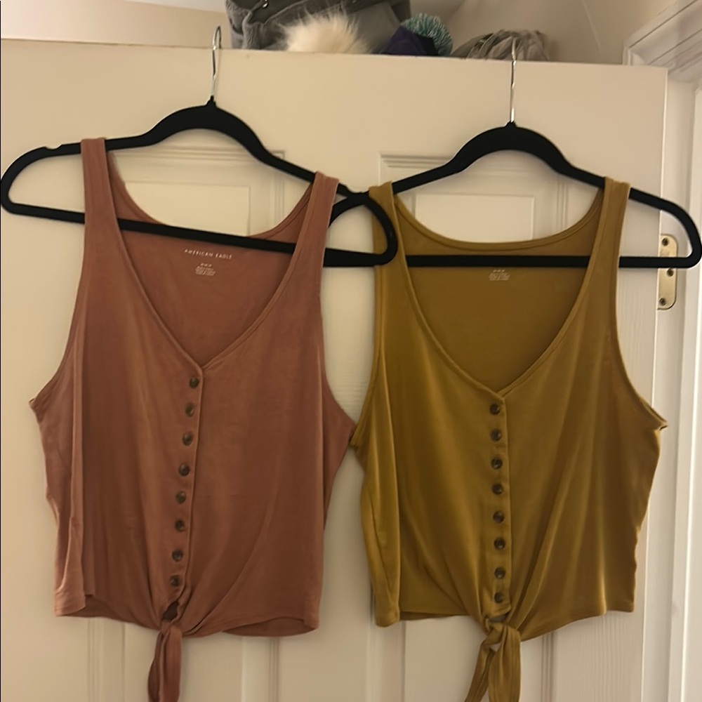 American Eagle Tie-Front Tank Bundle